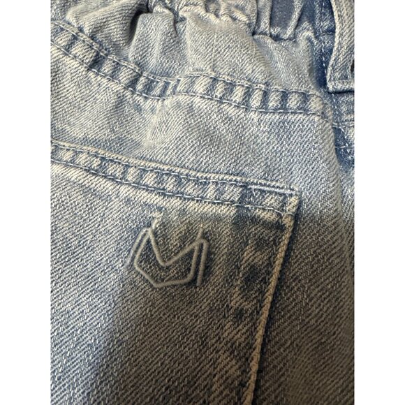 Womens Mumu Blue Denim High-Waisted Paperbag Shorts S - Picture 8 of 8